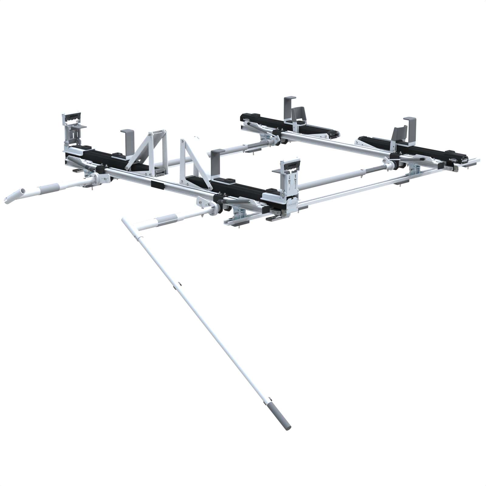 Max Rack 2.0 Drop Down Ladder Rack, Double Side Ford Transit MR/HR LWB/XWB - 1880-FTL