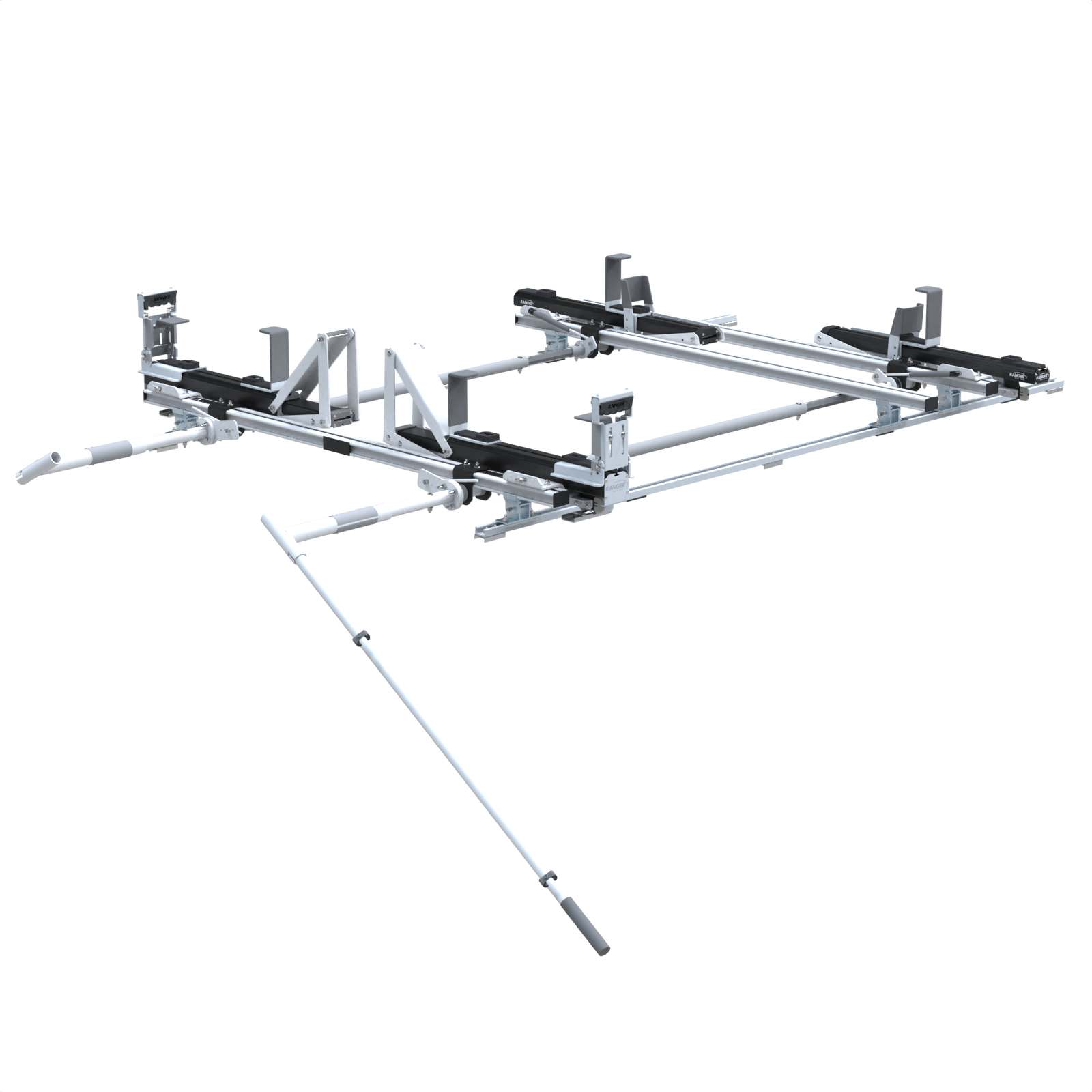 Max Rack 2.0 Drop Down Ladder Rack, Double Side, 3 Bar, RAM ProMaster LR/HR MWB - 1880-PHM3