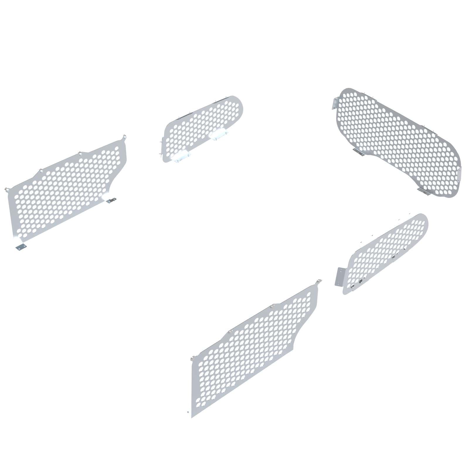 Set of 5 Rear Window Grills for Driver & Passenger Side - 6136