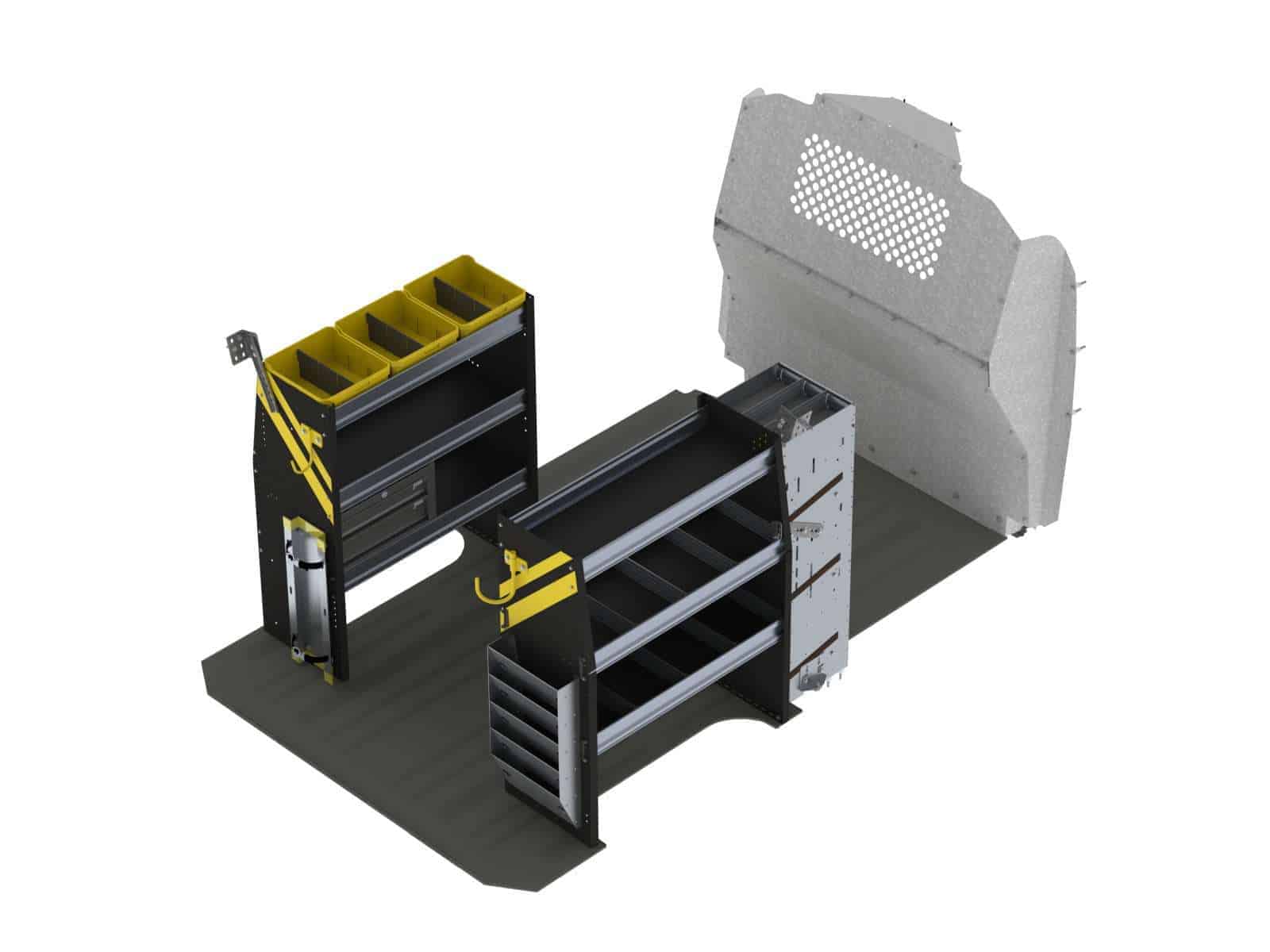 HVAC Van Shelving Package, Mercedes Metris All WB - MMR-12