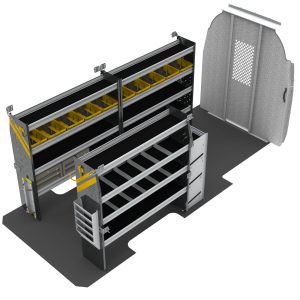 HVAC Van Shelving Package, Mercedes Sprinter, 170"  WB - DHL-12