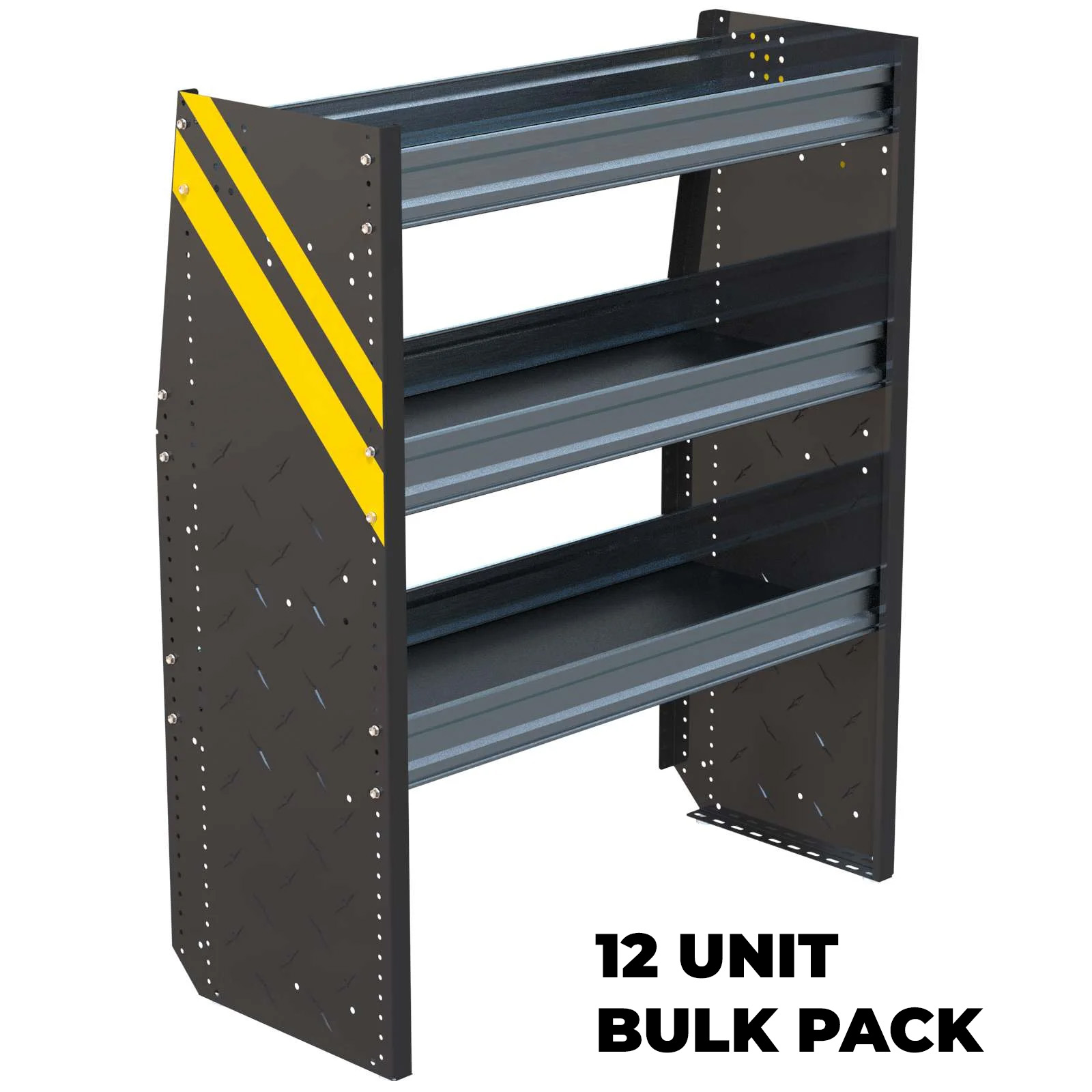 N4 Series Cargo Van Shelving, 36″ Wide, 3 Trays, 12 Bulk Pack – N4-RS36-3x12