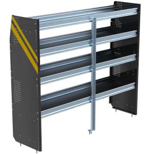 N5 Series Cargo Van Shelving, 72" Wide, 4 Trays - N5-DS72-4