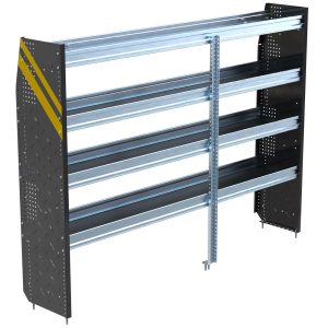 N5 Series Cargo Van Shelving, 84" Wide, 4 Trays - N5-RS84-4