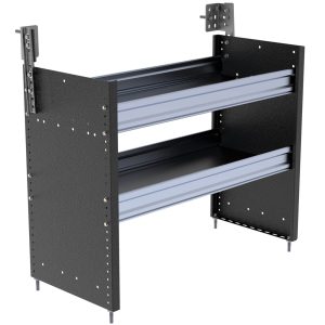 S2 Series Cargo Van Shelving, 36" Wide, 2 Trays - S2-RS36-2