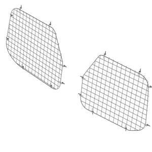 Window Grill Set, Ford Transit LR, Rear Doors - 6120