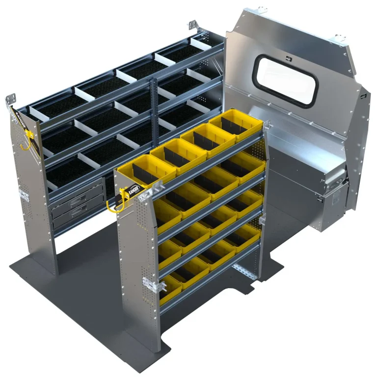Aluminum Van Shelving Package, Ford Transit Med Roof, 130&rdquo; WB - FTR-27