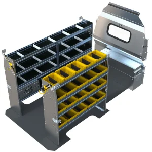 Aluminum Van Shelving Package, Mercedes Sprinter, 144&rdquo; WB - DHS-27