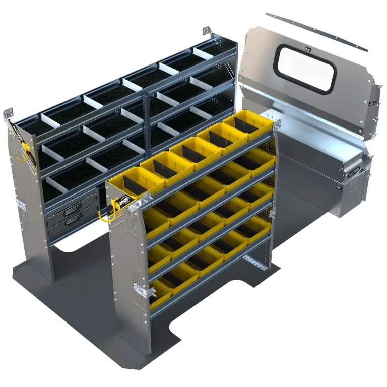 Aluminum Van Shelving Package, Mercedes Sprinter, 144&rdquo; WB - DLS-27